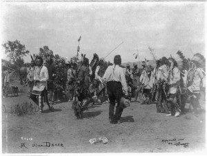 War Dance on Crow Agency, Montana courtesy Library of Congress