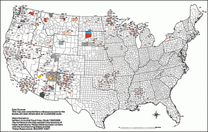 Indian Reservations in Continental U.S., courtesy National Park Service