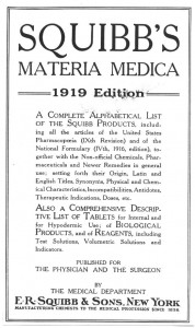 Squibbs Materia Medica, 1919