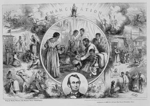 Emancipation, created by Thomas Nast, 1865, courtesy Library of Congress
