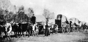 Wagon Train Heading West