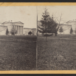 New York State Lunatic Asylum, circa 1870 to 1885, stereoscopic view