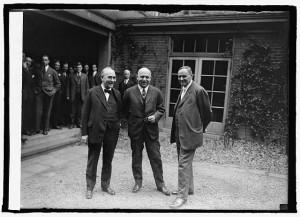 Dr. William A. White, Senator Stanley of Kentucky, and Clarence Darrow, March 1925, courtesy Library of Congress