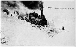 Passenger Train in South Dakota, 1915, courtesy Library of Congress